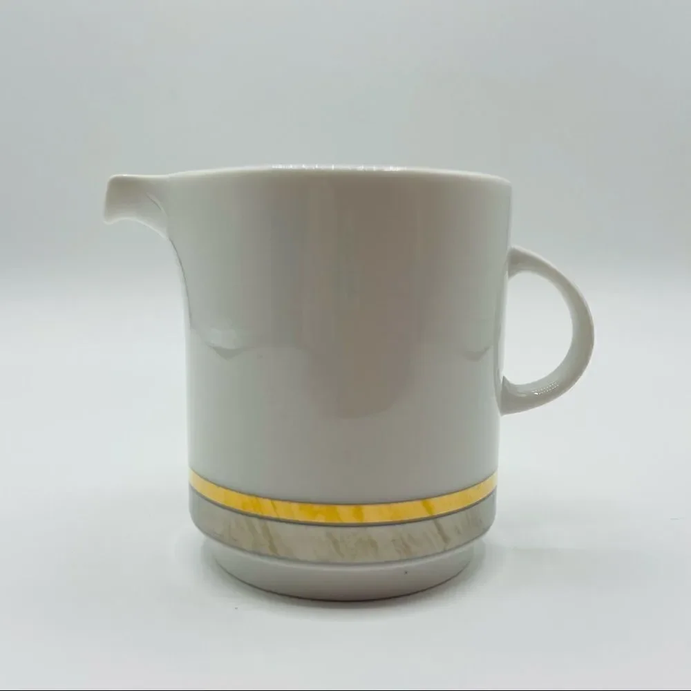 Vintage Mid-Century Thomas Germany Metallic Teapot and Creamer Set